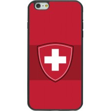 Coque iPhone 6 Plus / 6s Plus - Silicone rigide noir Hockey World Championship Ecusson Suisse