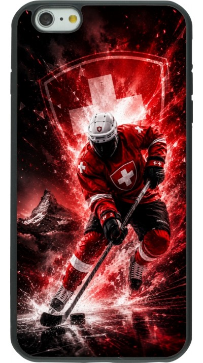 Coque iPhone 6 Plus / 6s Plus - Silicone rigide noir Hockey World Championship Player