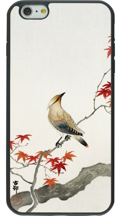 iPhone 6 Plus / 6s Plus Case Hülle - Silikon schwarz Japanese Bird