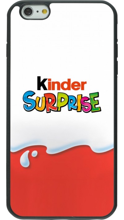 iPhone 6 Plus / 6s Plus Case Hülle - Silikon schwarz Kinder Surprise