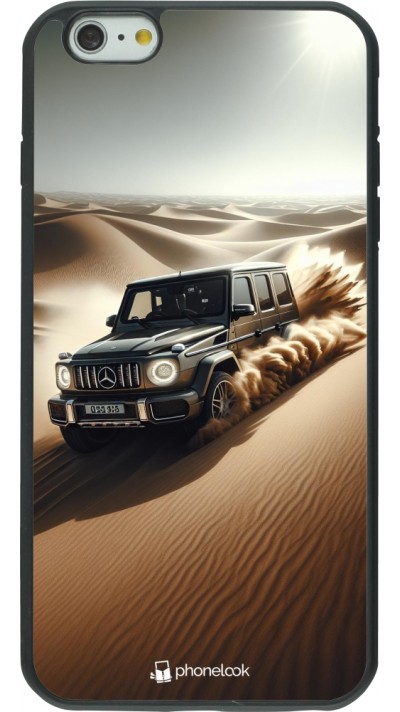 Coque iPhone 6 Plus / 6s Plus - Silicone rigide noir Mercedes G Drift Desert