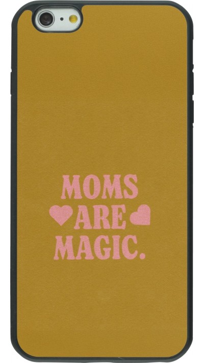Coque iPhone 6 Plus / 6s Plus - Silicone rigide noir Mom 2026 Are Magic