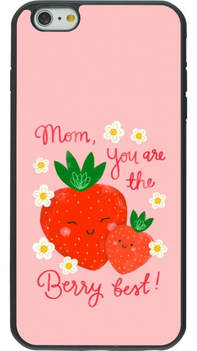 Coque iPhone 6 Plus / 6s Plus - Silicone rigide noir Mom 2026 Berry best