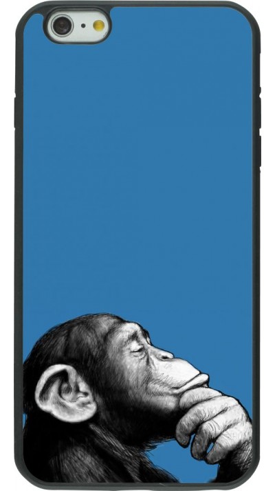 Coque iPhone 6 Plus / 6s Plus - Silicone rigide noir Monkey Pop Art