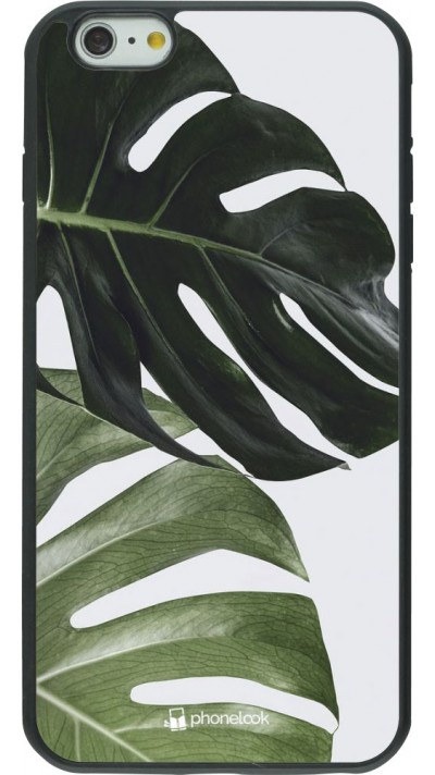 Coque iPhone 6 Plus / 6s Plus - Silicone rigide noir Monstera Plant