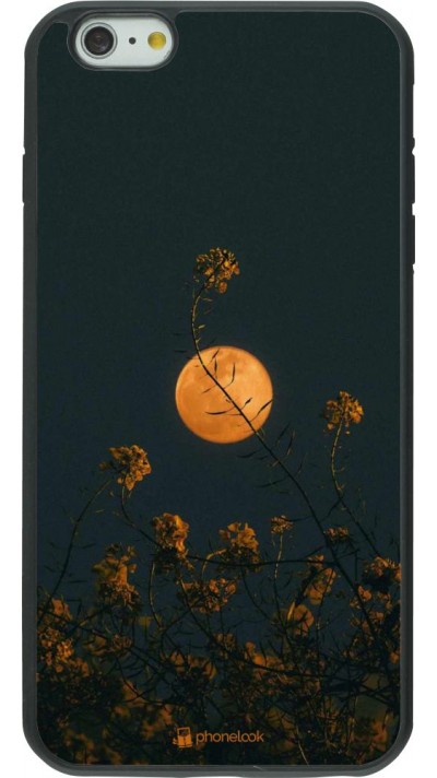 Coque iPhone 6 Plus / 6s Plus - Silicone rigide noir Moon Flowers