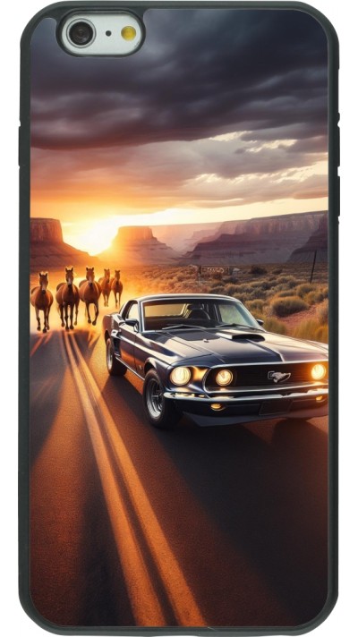 Coque iPhone 6 Plus / 6s Plus - Silicone rigide noir Mustang 69 Grand Canyon