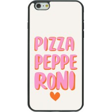 Coque iPhone 6 Plus / 6s Plus - Silicone rigide noir Pizza pepperoni 2026