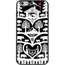 Coque iPhone 6 Plus / 6s Plus - Silicone rigide noir Poya Suisse 2 noir