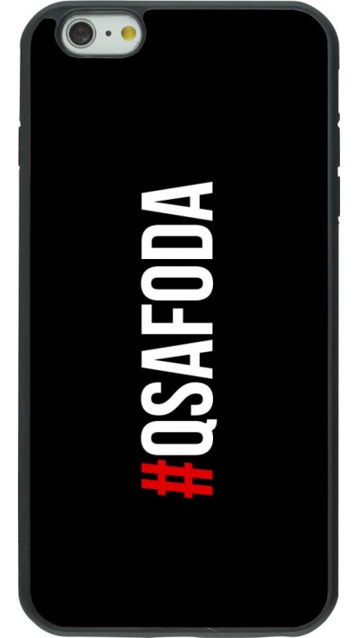 Coque iPhone 6 Plus / 6s Plus - Silicone rigide noir Qsafoda 1