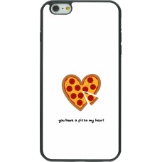 Coque iPhone 6 Plus / 6s Plus - Silicone rigide noir Saint Valentines Day 26 You have my pizza heart
