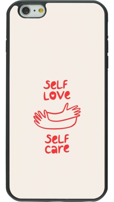 iPhone 6 Plus / 6s Plus Case Hülle - Silikon schwarz Saint Valentines Day 26 Self love self care