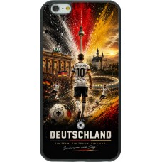 Coque iPhone 6 Plus / 6s Plus - Silicone rigide noir Football Allemagne splash 2026