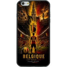 Coque iPhone 6 Plus / 6s Plus - Silicone rigide noir Football Belgique splash 2026