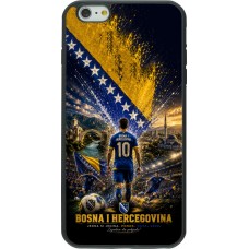 Coque iPhone 6 Plus / 6s Plus - Silicone rigide noir Football Bosnie-Herzégovine splash 2026