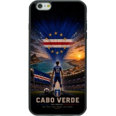 Coque iPhone 6 Plus / 6s Plus - Silicone rigide noir Football Cap-Vert splash 2026