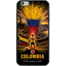 Coque iPhone 6 Plus / 6s Plus - Silicone rigide noir Football Colombie splash 2026