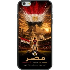 Coque iPhone 6 Plus / 6s Plus - Silicone rigide noir Football Égypte splash 2026