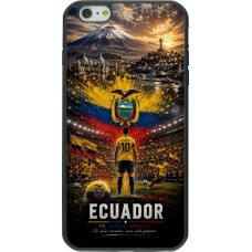 Coque iPhone 6 Plus / 6s Plus - Silicone rigide noir Football Équateur splash 2026