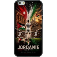 Coque iPhone 6 Plus / 6s Plus - Silicone rigide noir Football Jordanie splash 2026