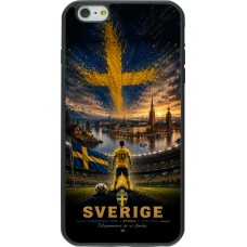Coque iPhone 6 Plus / 6s Plus - Silicone rigide noir Football Suède splash 2026