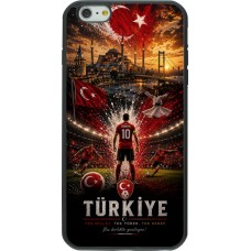 Coque iPhone 6 Plus / 6s Plus - Silicone rigide noir Football Turquie splash 2026