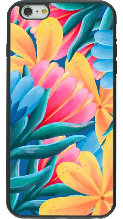Coque iPhone 6 Plus / 6s Plus - Silicone rigide noir Spring 23 colorful flowers