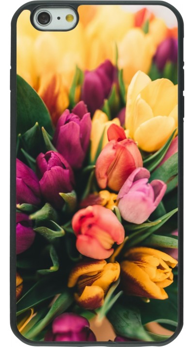 Coque iPhone 6 Plus / 6s Plus - Silicone rigide noir Bouquet of tulips 2026