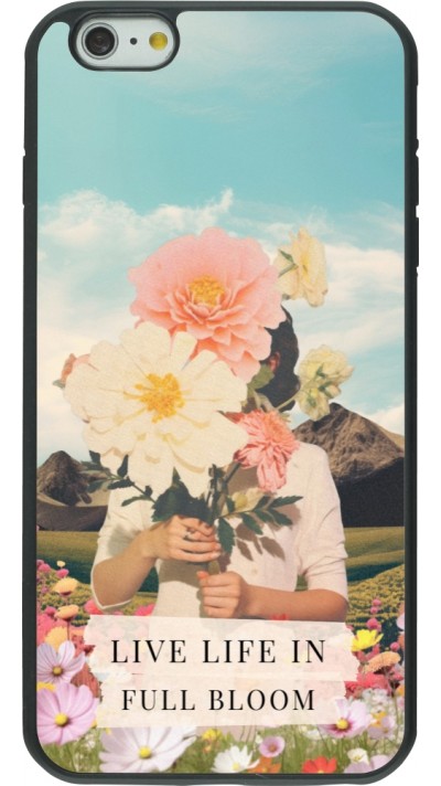 Coque iPhone 6 Plus / 6s Plus - Silicone rigide noir Live life in full moon 2026