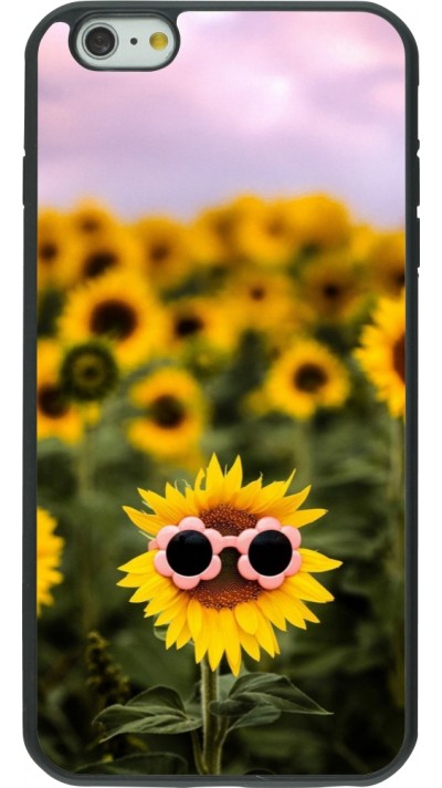 Coque iPhone 6 Plus / 6s Plus - Silicone rigide noir Sunflower with glasses 2026