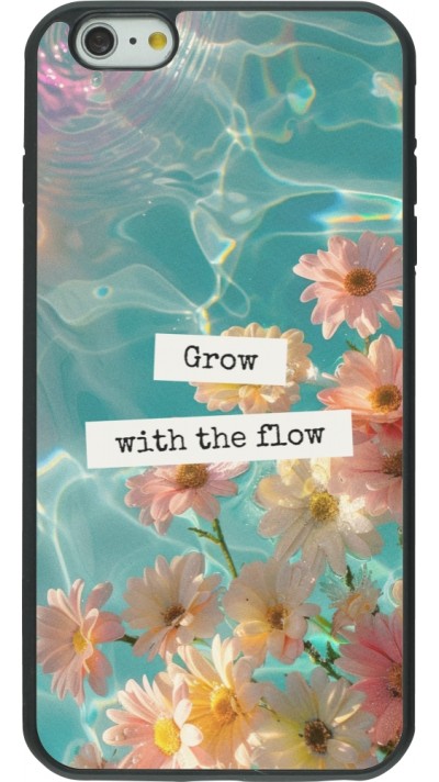 Coque iPhone 6 Plus / 6s Plus - Silicone rigide noir Summer 2025 Grow with the flow