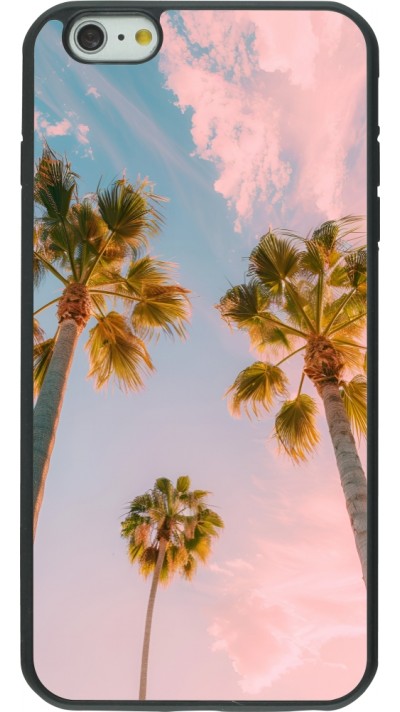 Coque iPhone 6 Plus / 6s Plus - Silicone rigide noir Summer 2025 Palmiers