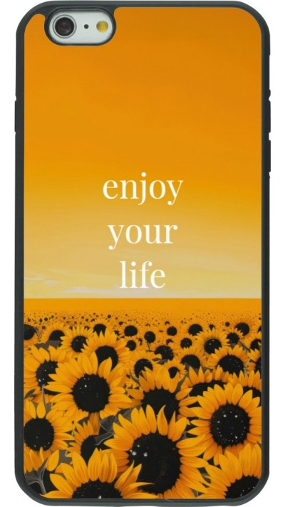 Coque iPhone 6 Plus / 6s Plus - Silicone rigide noir Summer 2026 Enjoy your life