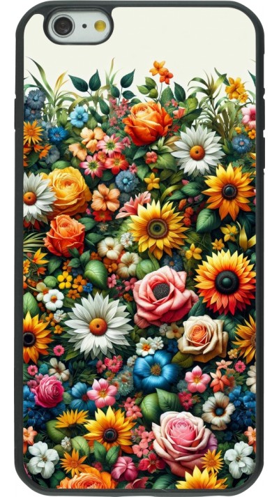 Coque iPhone 6 Plus / 6s Plus - Silicone rigide noir Summer Floral Pattern