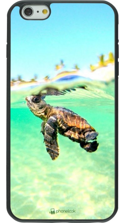 Coque iPhone 6 Plus / 6s Plus - Silicone rigide noir Turtle Underwater