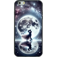 Coque iPhone 6 Plus / 6s Plus - Silicone rigide noir Valentine 2024 Love under the moon