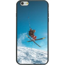 iPhone 6 Plus / 6s Plus Case Hülle - Silikon schwarz Winter 22 Ski Jump