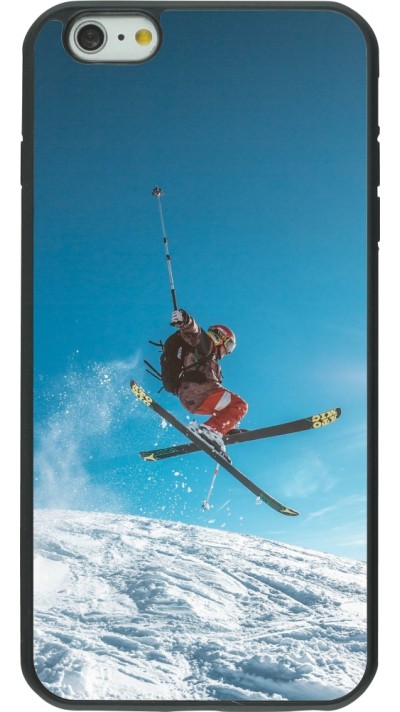iPhone 6 Plus / 6s Plus Case Hülle - Silikon schwarz Winter 22 Ski Jump