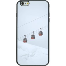 Coque iPhone 6 Plus / 6s Plus - Silicone rigide noir Winter 22 ski lift