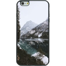 iPhone 6 Plus / 6s Plus Case Hülle - Silikon schwarz Winter 22 snowy mountain and lake