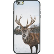 Coque iPhone 6 Plus / 6s Plus - Silicone rigide noir Winter 25 Winter reindeer