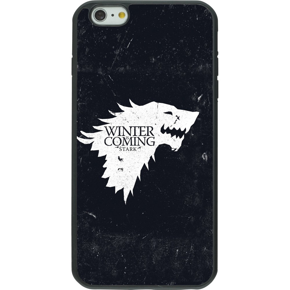 Coque iPhone 6 Plus / 6s Plus - Silicone rigide noir Winter is coming Stark