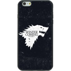 Coque iPhone 6 Plus / 6s Plus - Silicone rigide noir Winter is coming Stark