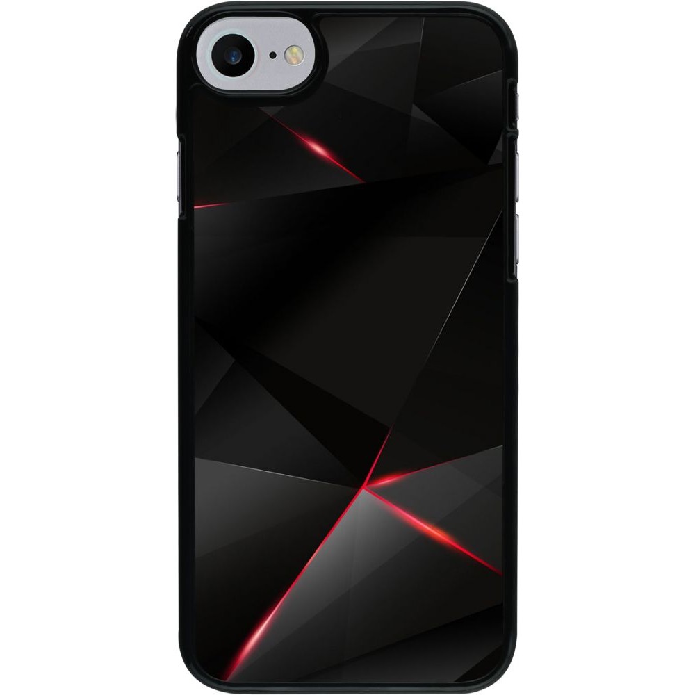 Coque iPhone 7 / 8 / SE (2020, 2022) - Black Red Lines