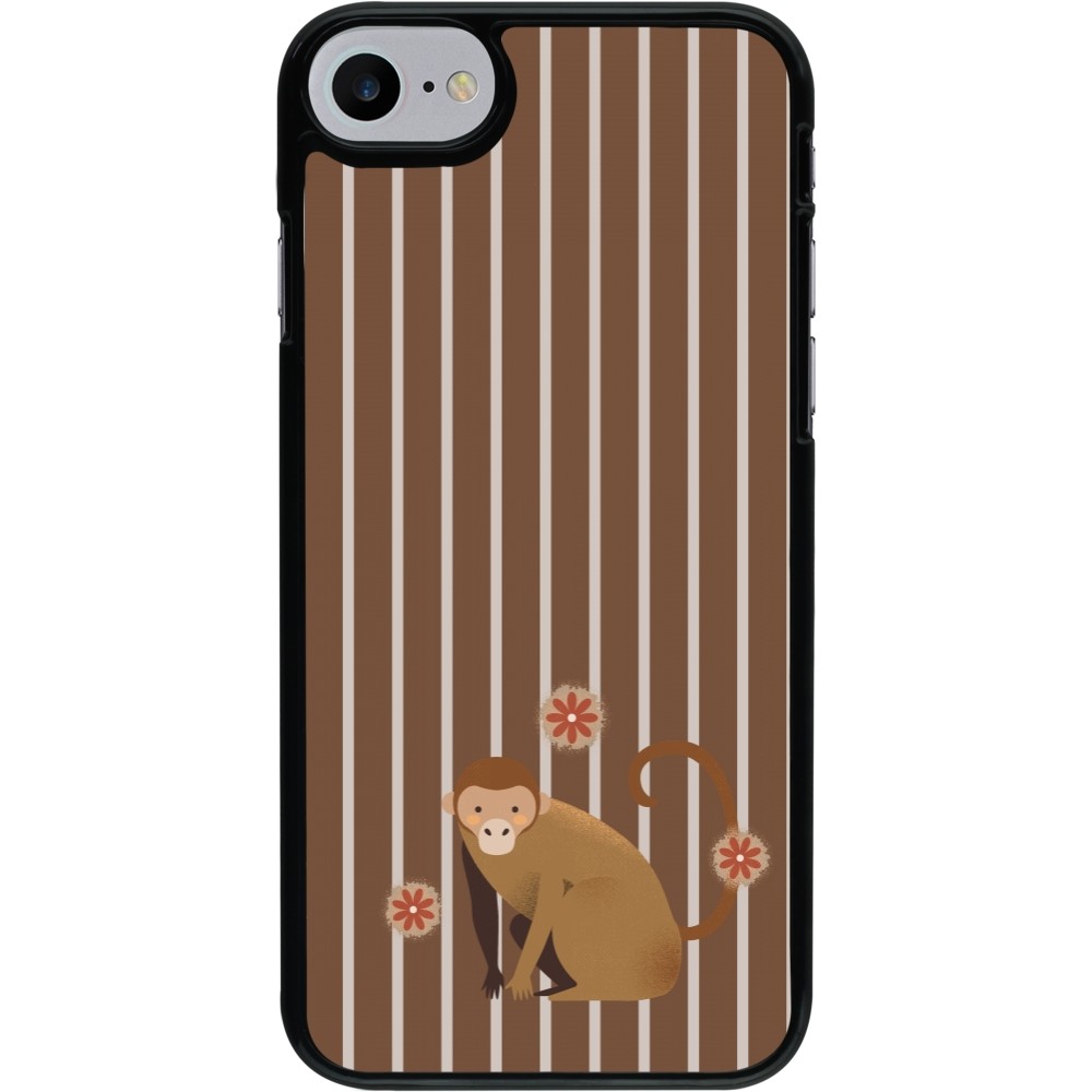 iPhone 7 / 8 / SE (2020, 2022) Case Hülle - Monkey with stripes
