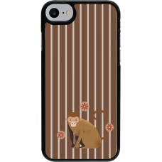 iPhone 7 / 8 / SE (2020, 2022) Case Hülle - Monkey with stripes