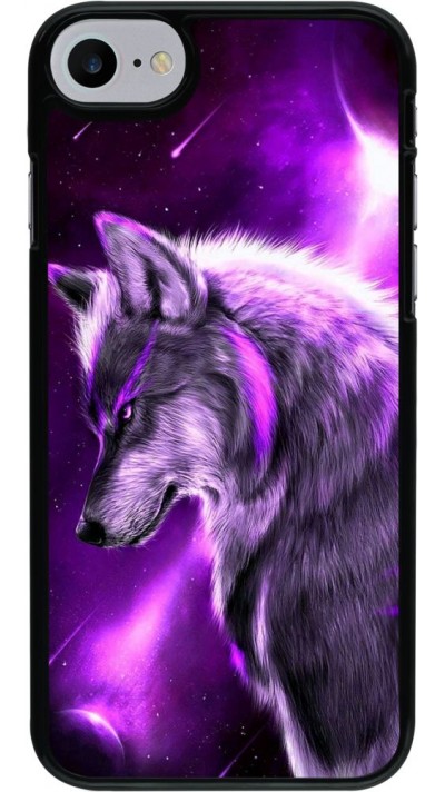 Coque iPhone 7 / 8 / SE (2020, 2022) - Purple Sky Wolf