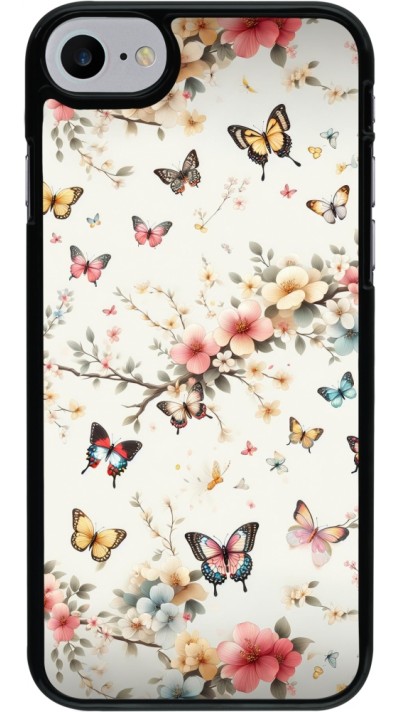 Coque iPhone 7 / 8 / SE (2020, 2022) - Spring 25 Papillons Légers