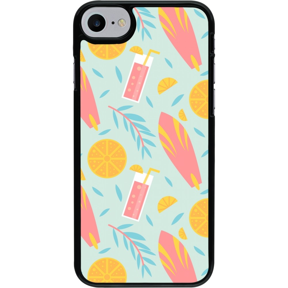 Coque iPhone 7 / 8 / SE (2020, 2022) - Summer 2025 Pattern citron
