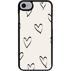 iPhone 7 / 8 / SE (2020, 2022) Case Hülle - Valentine 2023 minimalist hearts